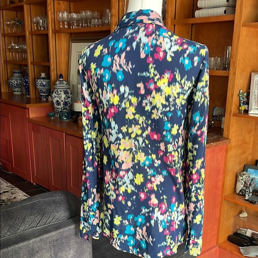 Splendid Floral Long Sleeve Blouse EUC XS - Picture 7 of 9
